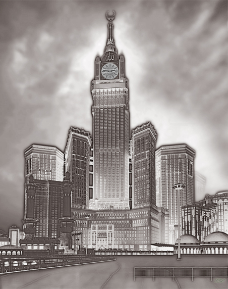 MECCA CLOCK TOWER BWsmw